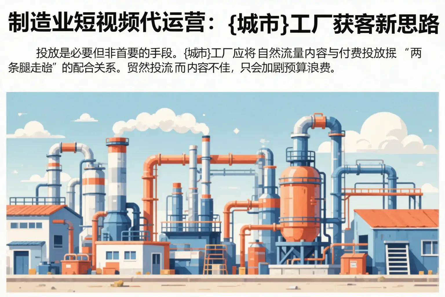 制造业短视频代运营：科尔沁工厂获客新思路